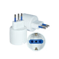 Adaptador schuko 10A, 250V, 2P+T, blanco - Miniatura 1