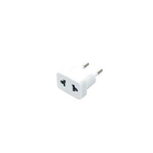 Adaptador americano 10A, 250V, 2P, blanco
