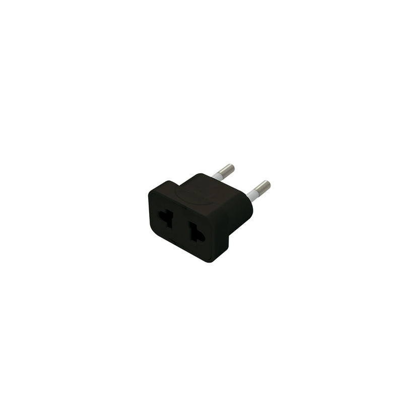 Adaptador americano 10A, 250V, 2P, negro