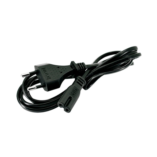 Cable de poder corriente tipo 8 C7, negro, 1,8m, 2P, 10A