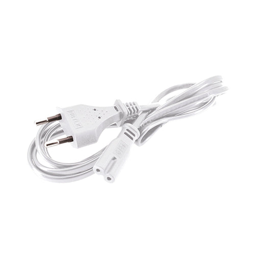 Cable de poder corriente tipo 8 C7, blanco, 1,8m, 2P, 10A