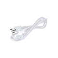 Cable fuente de poder múltiples usos, blanco, 1,8m, 2P+T, 10A - Miniatura 1