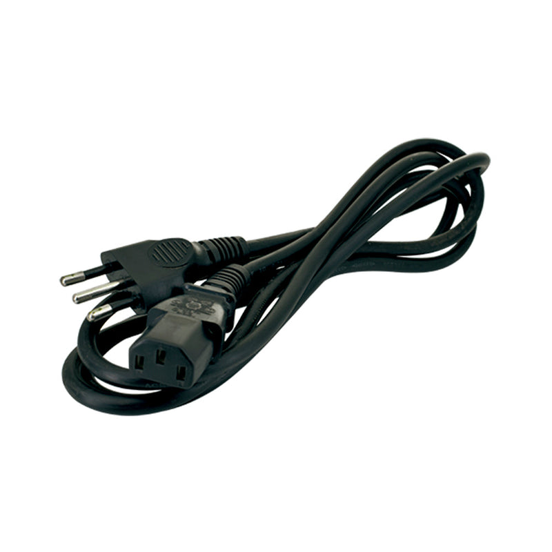 Cable fuente de poder múltiples usos, negro, 1,8m, 2P+T, 10A